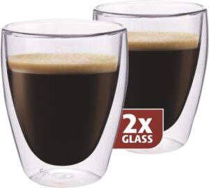 Maxxo „Coffee" 2dílná sada sklenic, 235 ml,
