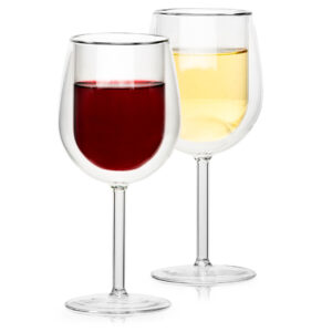 4home Termo sklenice na víno Hot&Cool, 300 ml, 2 ks