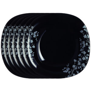 Luminarc Sada hlubokých talířů Ombrelle 21 cm, 6 ks, černá