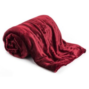 Jahu Deka XXL / Přehoz na postel červená, 200 x 220 cm