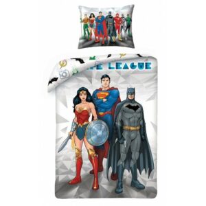 Halantex Bavlněné povlečení Justice League 8101, 140 x 200 cm, 70 x 90 cm