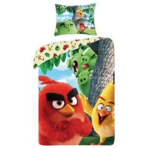 Halantex Dětské bavlněné povlečení Angry Birds movie 1166, 140 x 200 cm, 70 x 90 cm