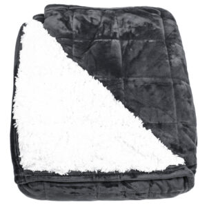 BO-MA Trading Beránková deka Erika černá, 150 x 200 cm
