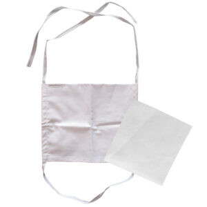 JAHU Ústní bavlněná rouška s kapsou na filtr a tkanicemi na zavázání + 1x NANO filtr