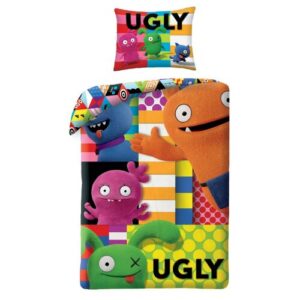 Halantex Dětské bavlněné povlečení Ugly Dools Patchwork, 140 x 200 cm, 70 x 90 cm