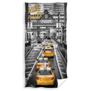 CARBOTEX Osuška New York Yellow Cabs, 70 x 140 cm