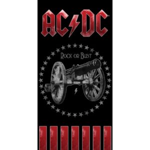 CARBOTEX Osuška AC/DC Rock or Bust, 70 x 140 cm