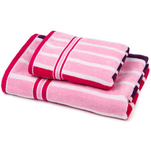 Jahu Sada Stripes Sweet ručník a osuška, 70 x 140 cm, 50 x 90 cm