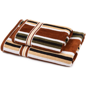 Jahu Sada Stripes Harmonized ručník a osuška, 70 x 140 cm, 50 x 90 cm