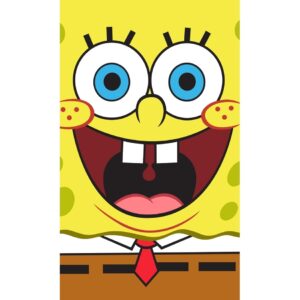 Carbotex Dětský ručník Sponge Bob Face, 30 x 50 cm