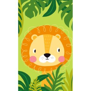 Carbotex Dětský ručník Lev v džungli, 30 x 50 cm