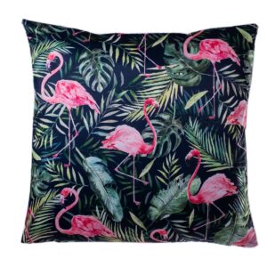 Jahu Povlak na polštářek Flamingo listy, 40 x 40 cm