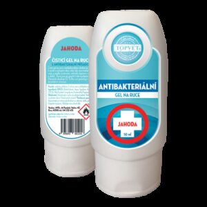 Topvet Antibakteriální gel na ruce Jahoda 50 ml