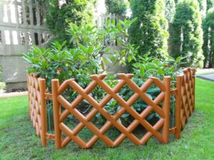 Zahradní plůtek mříž terakota