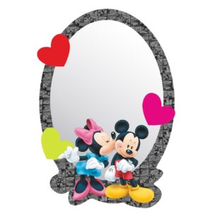 AG Art Samolepicí dětské zrcadlo Mickey & Minnie, 15 x 21,5 cm