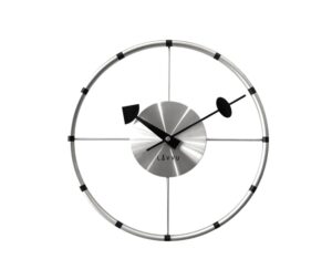 Nástěnné hodiny Lavvu Compass stříbrná, pr. 31 cm
