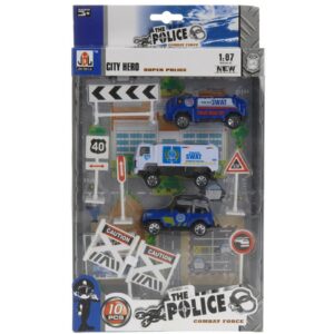 Dětský hrací set Policie, 10 ks