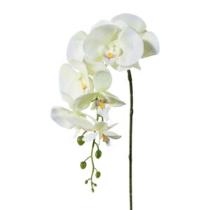 Umělá Orchidej bílá, 86 cm 305303-50