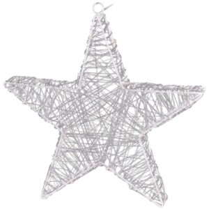 Vánoční hvězda Savona stříbrná, 30 LED