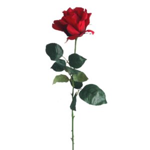 Umělá květina Růže červená