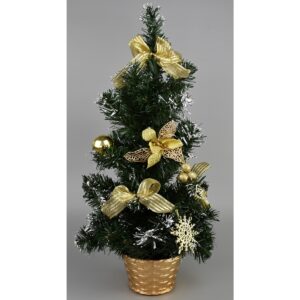 Vánoční stromek Dimmitt zlatá, 31 cm