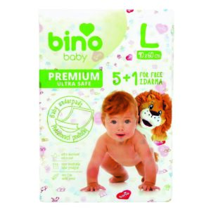 Bino Baby Přebalovací podložka Premium L 6 ks, 90 x 60 cm