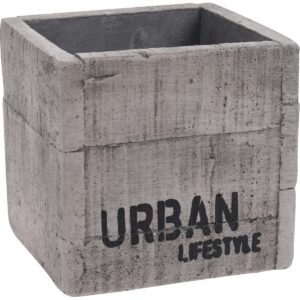 Cementový obal na květináč Urban lifestyle, 12 x 11,5 cm