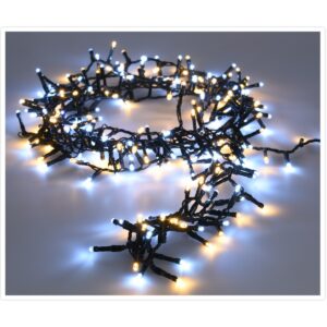 Světelný vánoční řetěz Twinkle studená a teplá bílá, 700 LED