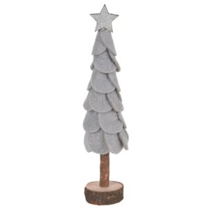 Vánoční dekorace Felt tree 27 cm, šedá