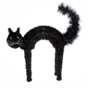 Halloweenská kočka Black, 42 x 41 cm