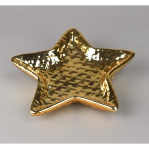 Keramický dekorační talíř Hvězda, 13 cm