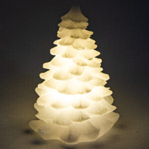 Vánoční LED svíčka Alabaster tree, 12 cm