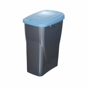 Koš na tříděný odpad modré víko; 42x31x21 cm; 15 l; plast