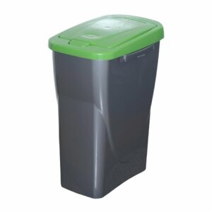 Koš na tříděný odpad zelené víko; 51 x 21,5 x 36 cm; 25 l; plast