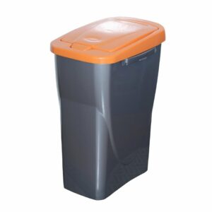 Koš na tříděný odpad oranžové víko; 61,5 x 42 x 25 cm; 40 l; plast