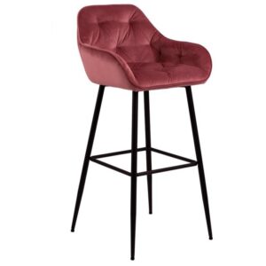 Hector Barová židle Brooke tmavě růžová