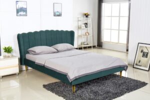 Halmar Čalouněná postel Vero tmavě zelená 170x220 cm