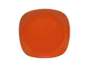 TORO Talíř dezertní, čtverec, 19, 5 cm, oranžový