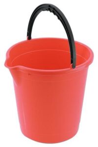 Tontarelli Plastový kbelík s výlevkou 10l korálově červený