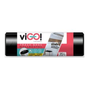 Quickpack viGO pytle na odpad, 22 µ, 50 × 60 cm, 35 l, 15 ks