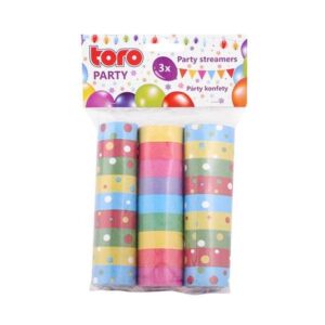 TORO Konfety papírové, barevné, 3 sety