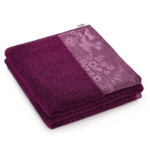 Bavlněný ručník AmeliaHome Crea rubínově červený