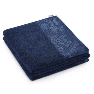 Bavlněný ručník AmeliaHome Crea III modrý
