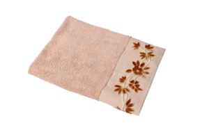 Faro Bavlněný ručník Bambu Flower 50x90 cm hnědý