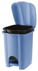 Tontarelli Plastový nášlapný odpadkový koš Carolina 6l světle modrá