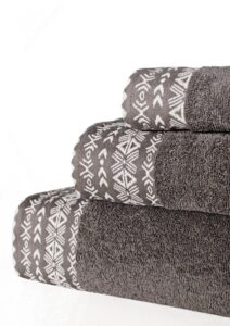 Faro Bavlněný ručník Driada 50x90 cm tmavě šedý