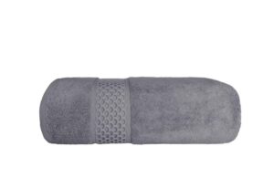 Faro Bavlněný ručník Rete 70x140 cm tmavě šedý