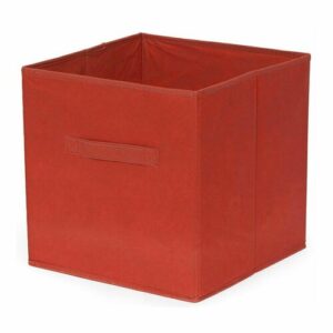 Compactor Skládací úložný box pro police a knihovny, 31 x 31 x 31 cm, červená