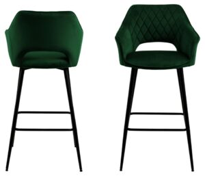 Actona Barová židle Felina tmavě zelená
