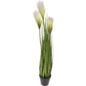 Umělá ozdobná tráva v květináči zelená, 85 cm
